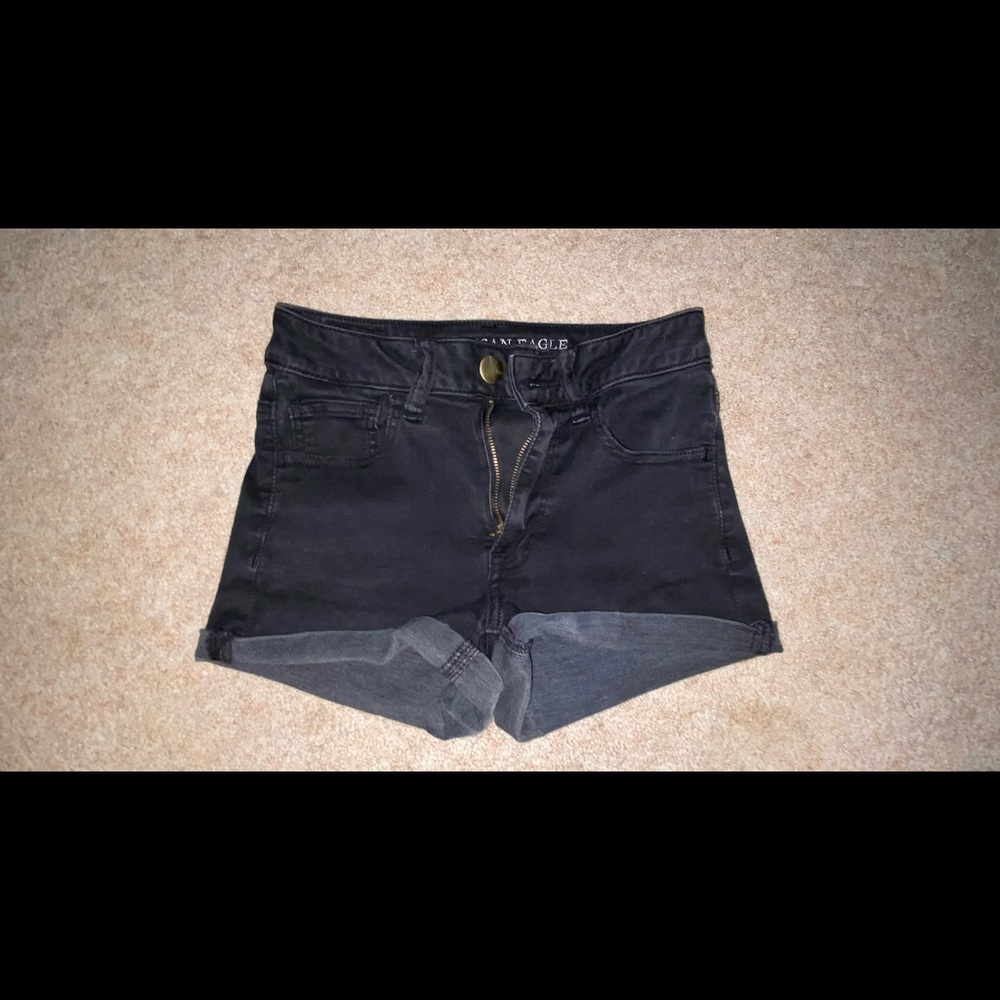 Black American Eagle Jean shorts